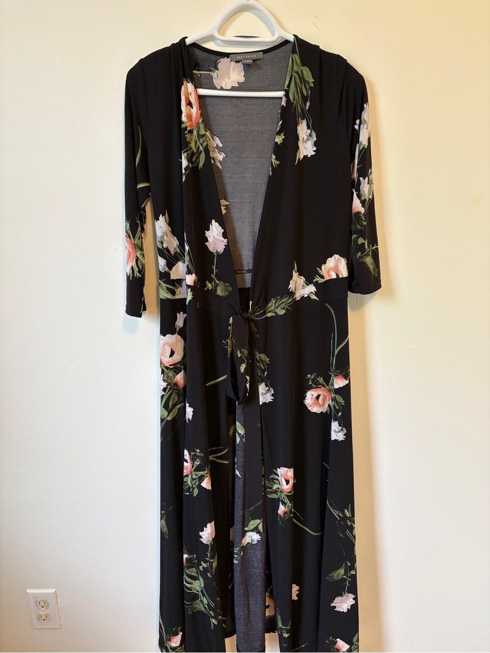 Black Floral Maxi Dress size S